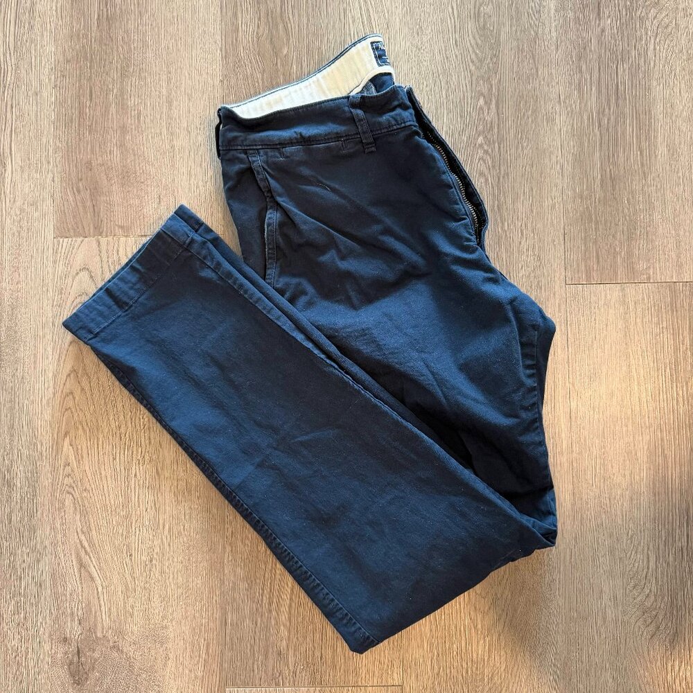 Abercrombie & Fitch Skinny Chino Pants Navy Blue 32x32